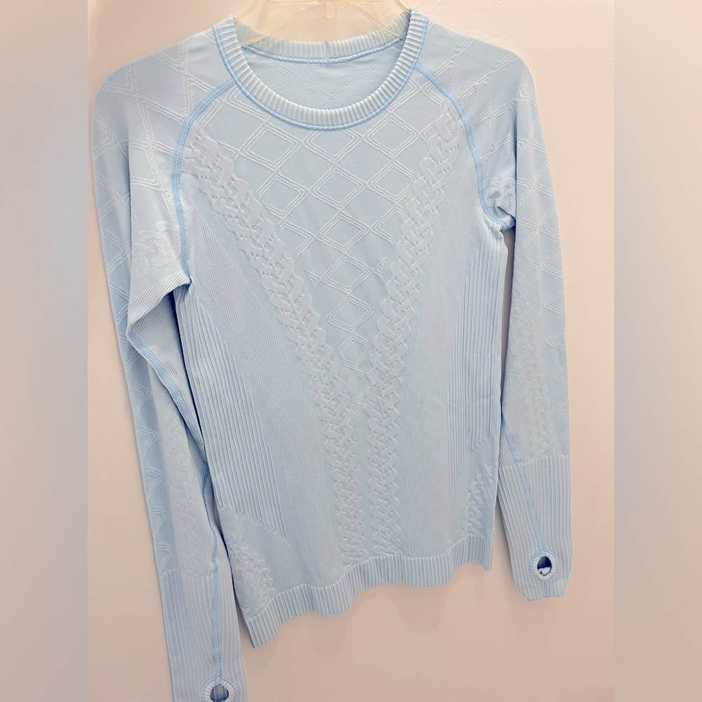 Lululemon Light Blue Long Sleeve Top
